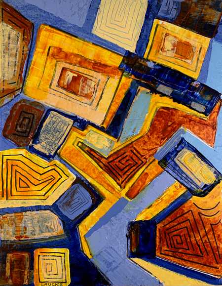 Topsy Turvy painting by Mary Laucks